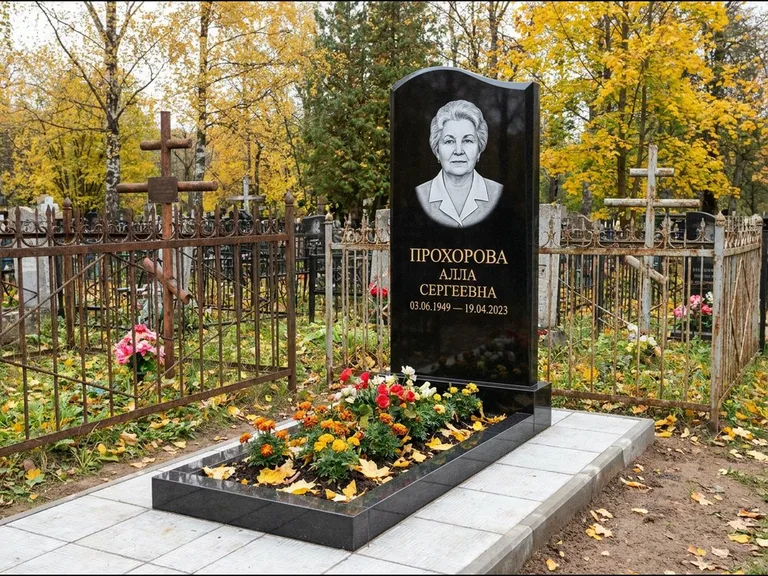 Гравировка портрета на чёрном граните — выполненная работа 8 в Самаре