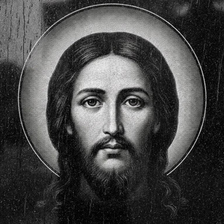 Эскиз иконы: «Моление о чаше» (полутон) — сюжетная композиция, гравировка на памятник в Самаре