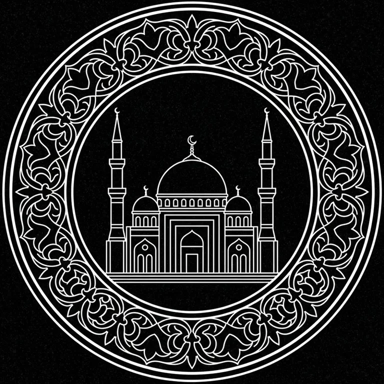 Эскиз: В медальоне — круглый медальон с восточным кантом в Самаре