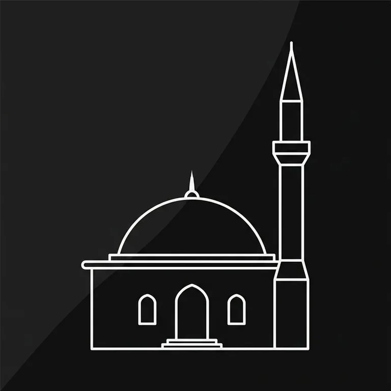 Эскиз: Одноминаретная — скромный силуэт сельской мечети в Самаре