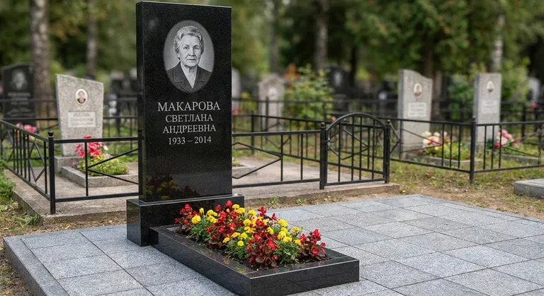 Гранитный памятник с портретом, Памятники мастерской «Мастер Каменев» на кладбищах Нижнего Новгорода