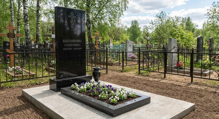Пакет Стандарт — памятник под ключ с цоколем от 85 000 рублей