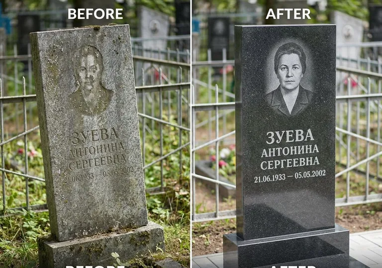 Восстановление сколов кромки гранита: до и после в Самаре