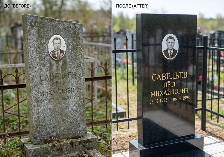 Комплексная реставрация старого памятника: до и после в Самаре