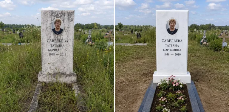 Диптих №21: кованая оградка с пиками — очищена от ржавчины, подкрашена чёрным в Самаре