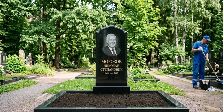 Уборка могил на кладбище в Самаре — наведение порядка, мойка памятника, благоустройство участка