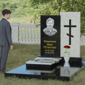 Православный комбинированный памятник – П022