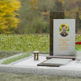 Гранитный памятник вертикальной ориентации - П114
