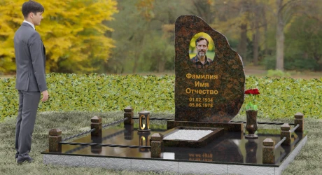 Комплект памятника в виде скалы