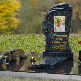 Вертикальный памятник из гранита на одного П145 - П145