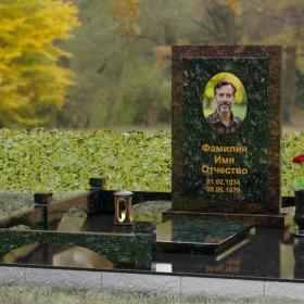 Гранитный памятник с мемориальным комплексом П154 - П154