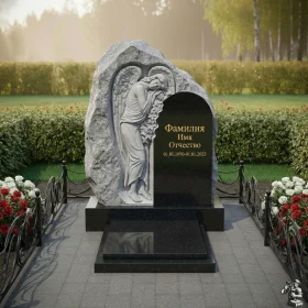Элитный светский вертикальный памятник - ПН167
