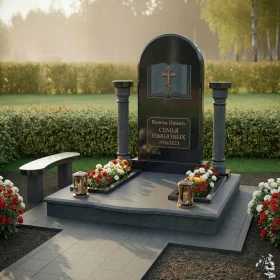 Гранитный мемориальный комплекс на двоих - ПН169