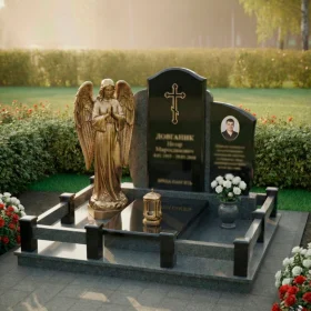 Элитный православный вертикальный памятник - ПН193