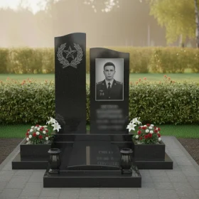 Светский гранитный памятник с комплексом - ПН305