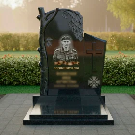 Православный Гранитный памятник вертикальный - ПН515
