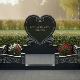 Гранитный светский памятник вертикальный - ПН523