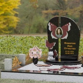 Вертикальный гранитный памятник - П238