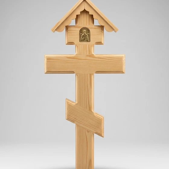 Деревянный крест на могилу — КРД025