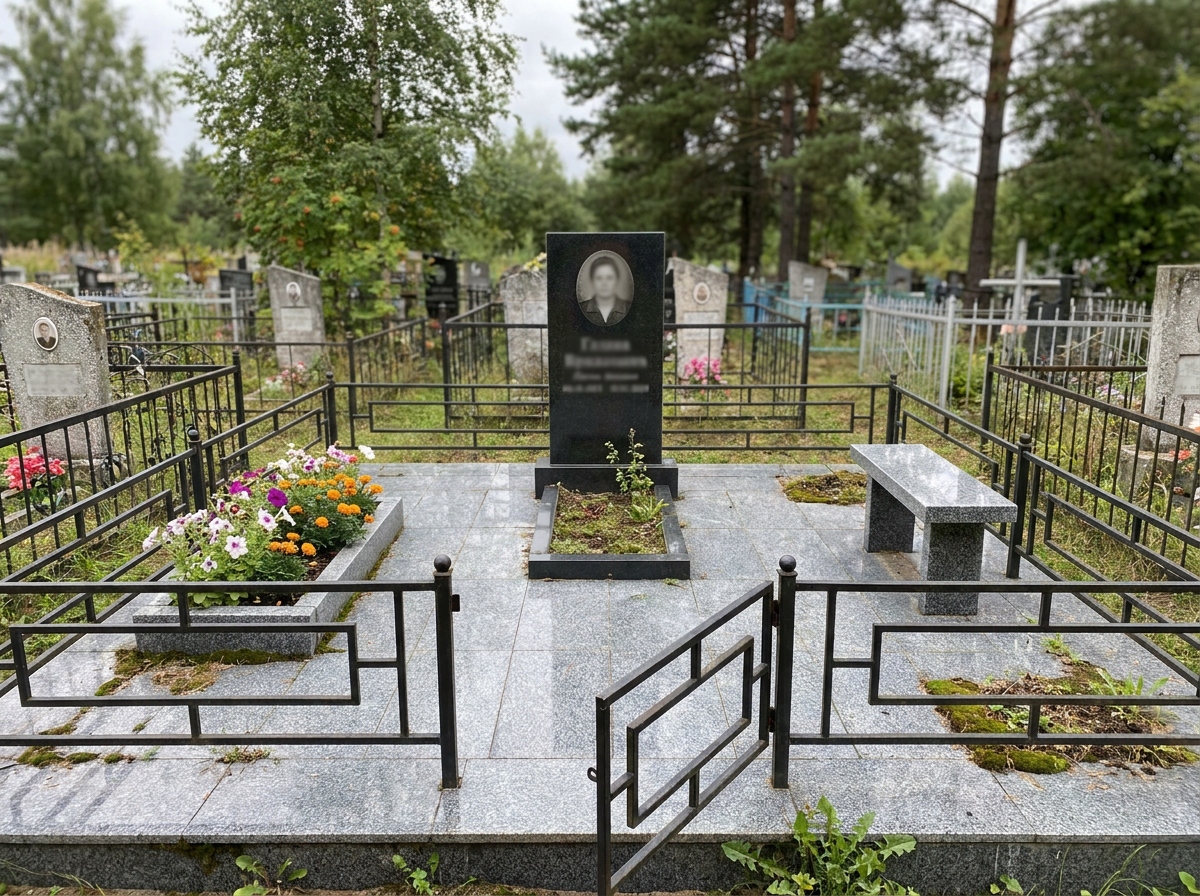 Благоустройство могилы в Самаре — пример 3
