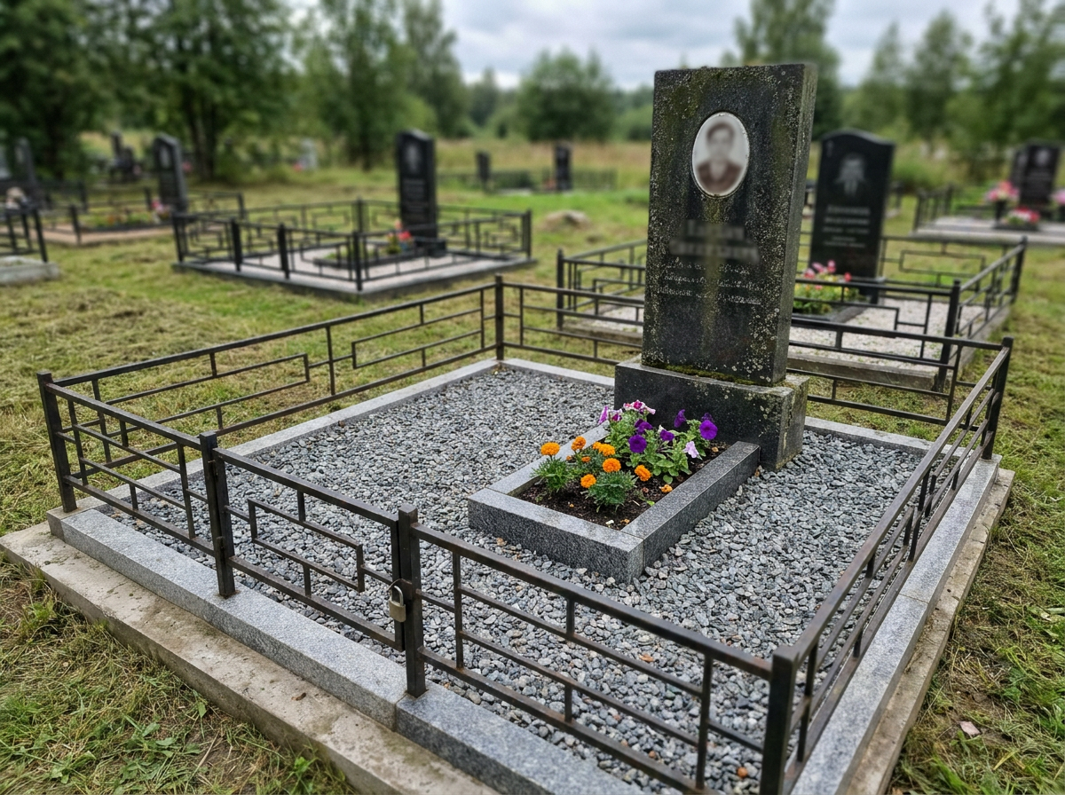 Благоустройство могилы в Самаре — пример 4