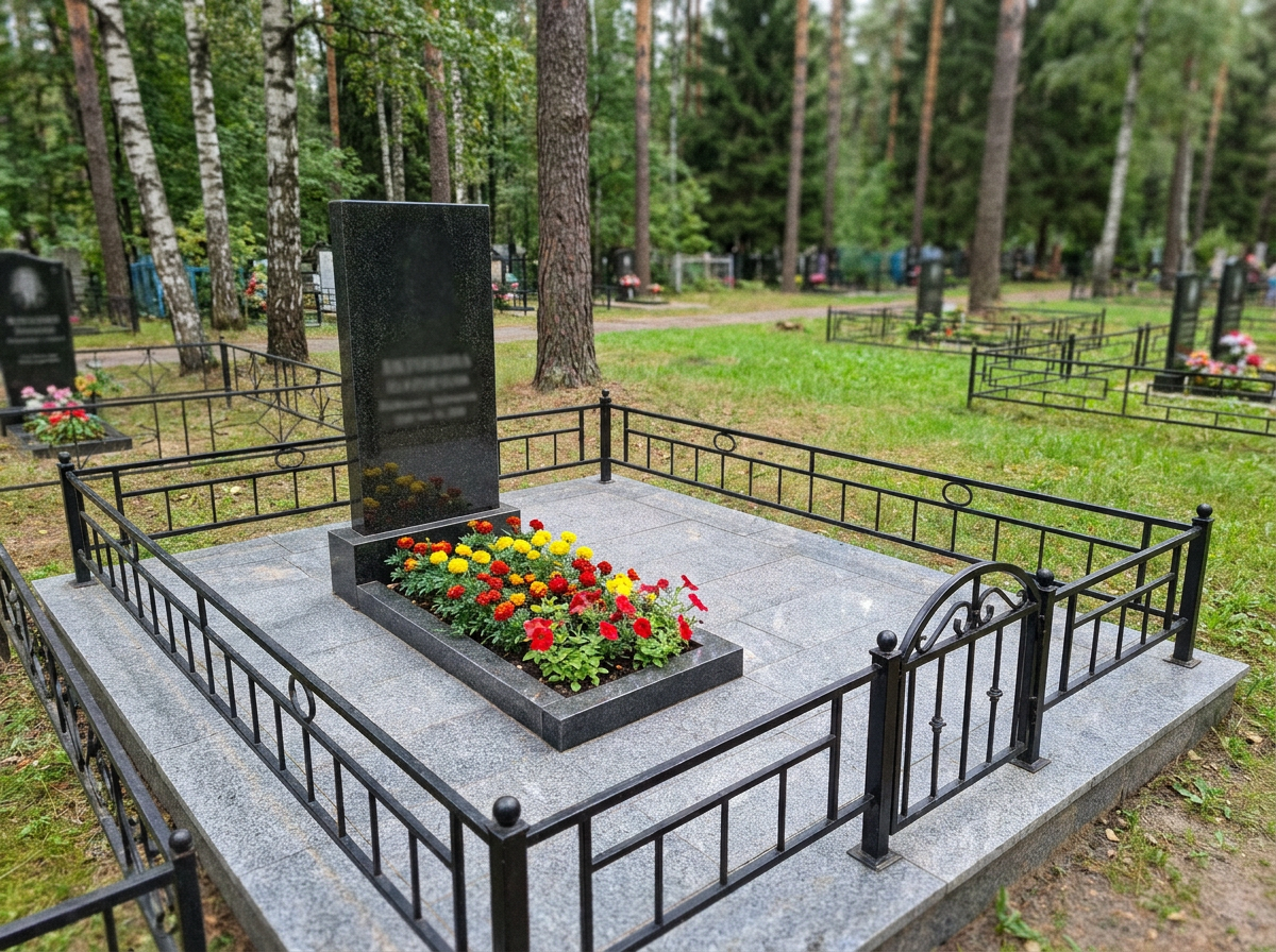 Уборка могилы в Самаре — пример 3