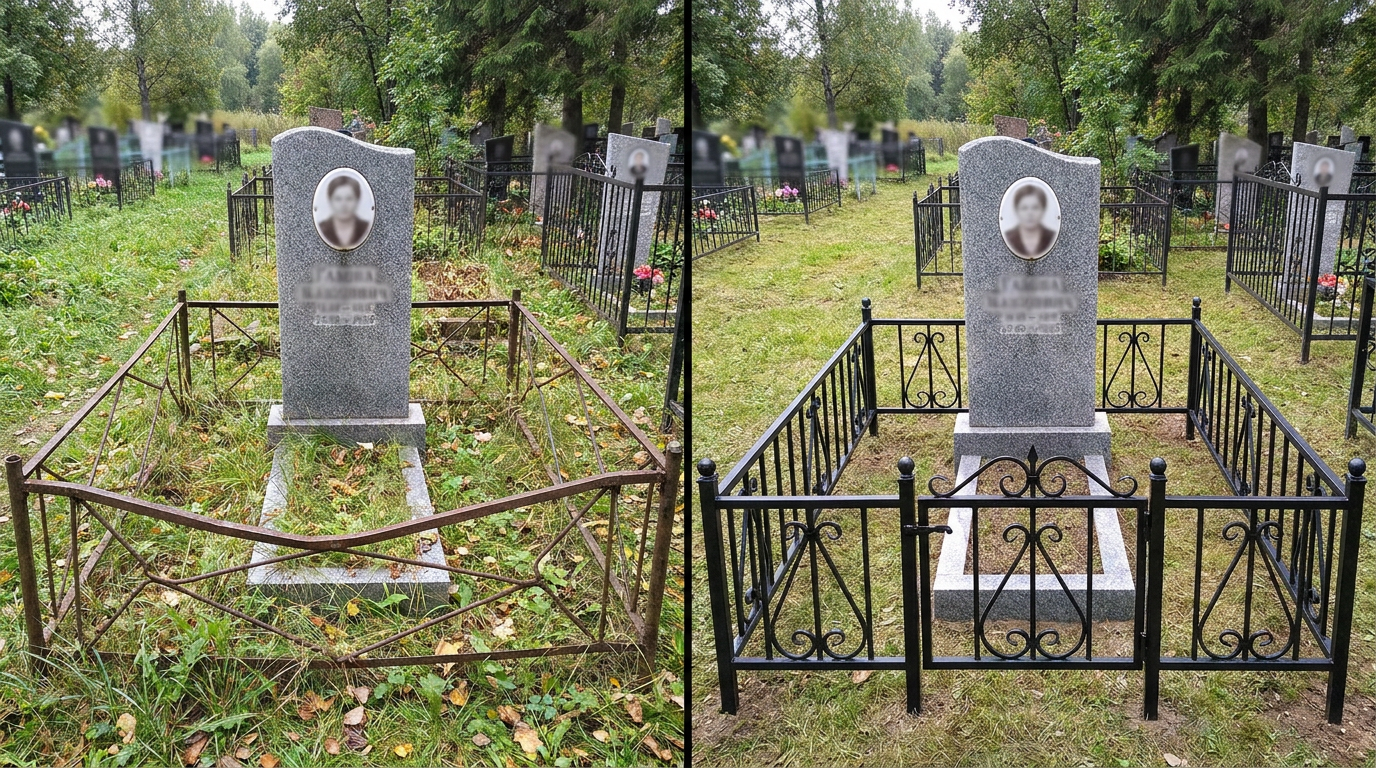 Установка ограды в Самаре — пример 2