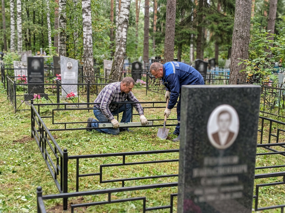 Установка ограды в Самаре — пример 3