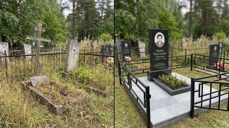 Установка памятника в Самаре — пример 1