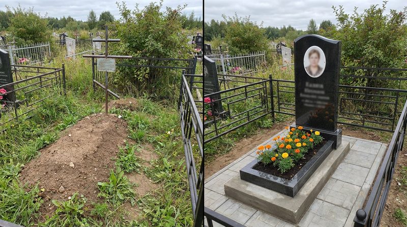Установка памятника в Самаре — пример 2